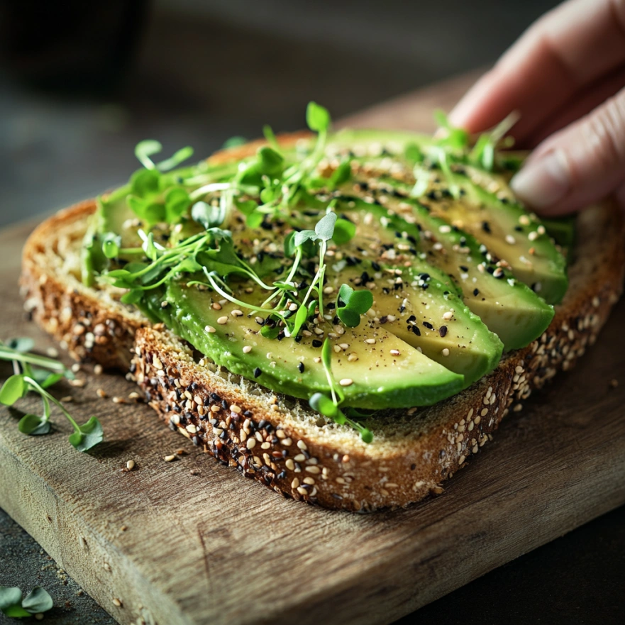 Авокадо на хлібці з цільного зерна